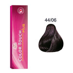 Wella Professionals, Color Touch Plus, Ammonia-Free, Semi-Permanent Hair Dye, 44/06 Intense Medium Natural Violet Brown, 60 ml