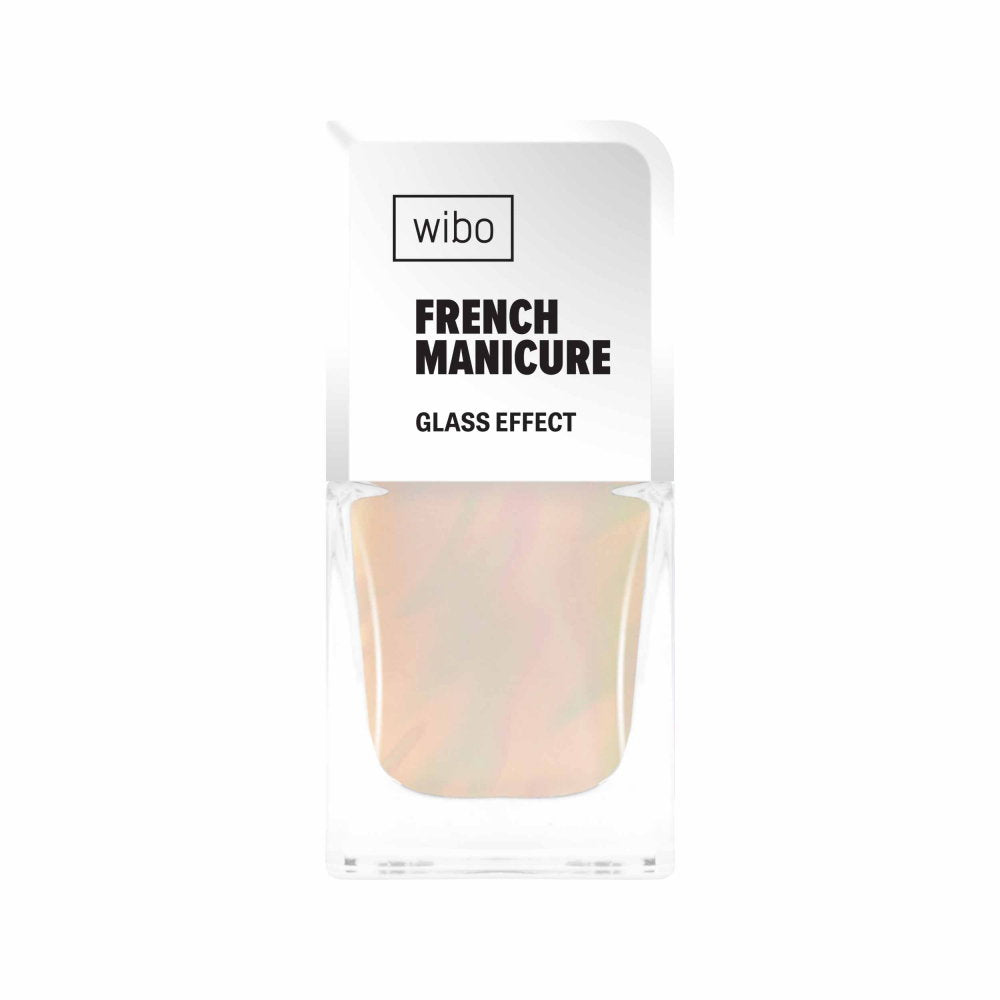 Wibo, French Manicure, Glass Effect, Nail Polish, 10, 8.5 ml
